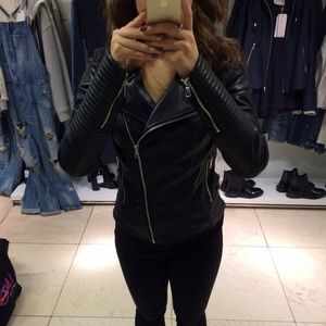 Zara Faux Leather Jacket XS